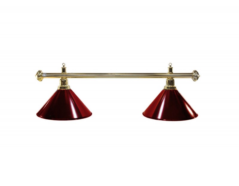 Lampa bilardowa ELEGANCE 2-klosze bordo