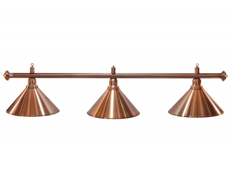 Lampa bilardowa ELEGANCE 3-klosze brąz