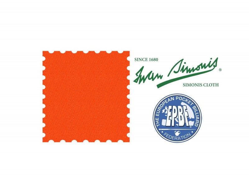 Sukno bilardowe Iwan Simonis powder orange