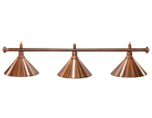 Lampa bilardowa ELEGANCE 3-klosze brąz