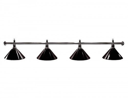 Lampa bilardowa ELEGANCE 4-klosze czarna