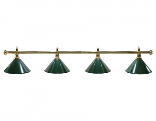 Lampa bilardowa ELEGANCE 4-klosze zielone